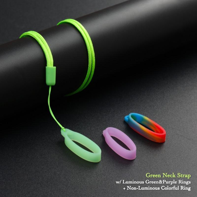 Luminous Silicone Ring Lanyards, 4 Counts Portable Hanging Ropes, Other Outdoor Accessories