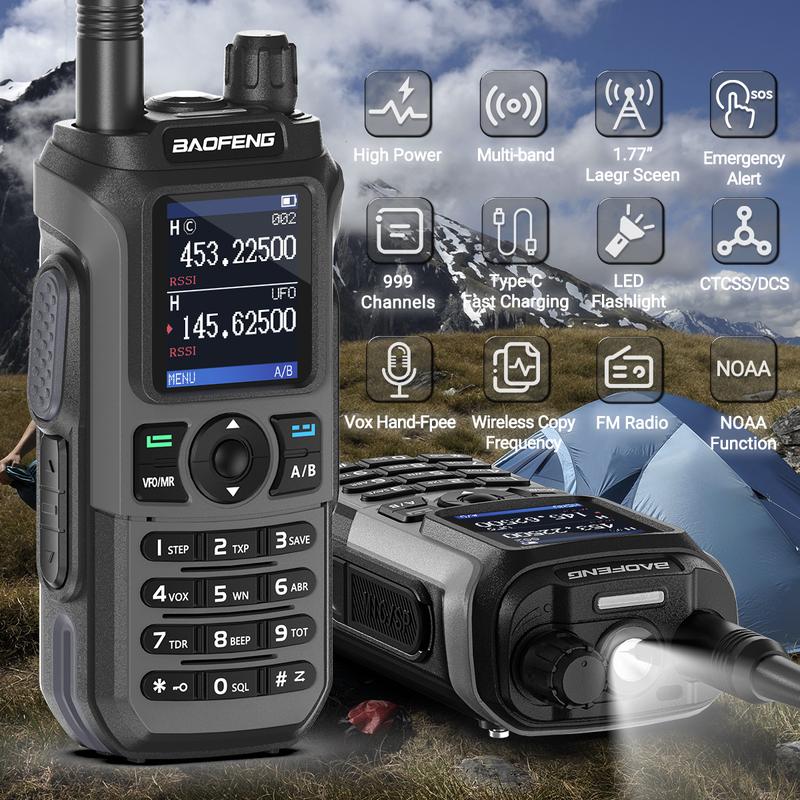 Baofeng UV-21 Pro V2 Air Band Walkie Talkie Wireless Copy Frequency AM Type-C Long Range Upgrade UV-5R Ham Radio