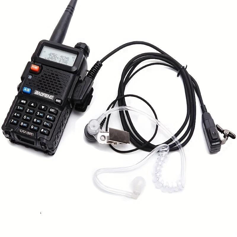 BAOFENG Baofeng UV-5R Two Way Radio Walkie Talkie, Dual Band 144-148 420-450Mhz Walkie Talkie, 1800mAh Li-ion Battery & Earpiece, Portable Handheld Walkie Talkie