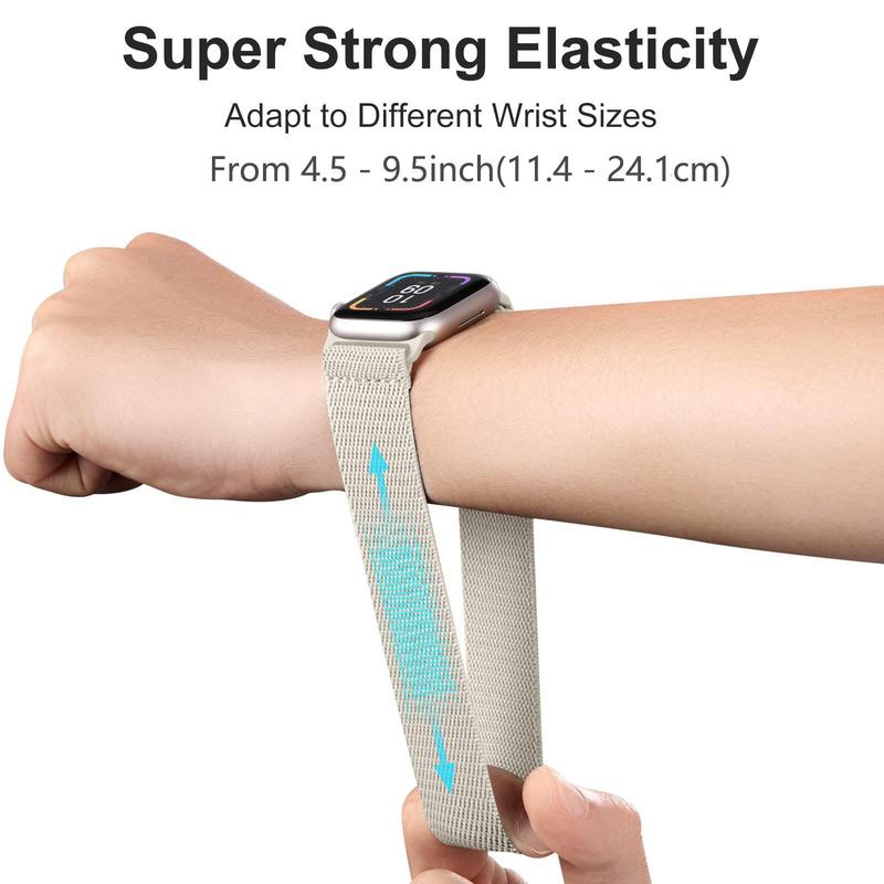 Stretchy Nylon Solo Loop Watch Band for Women Men, 15pcs set Adjustable Elastic Braided Watch Band for iWatch Ultra SE Series, Wearable Accessories for Watch 38mm 40mm 41mm 42mm 44mm 45mm 49mm