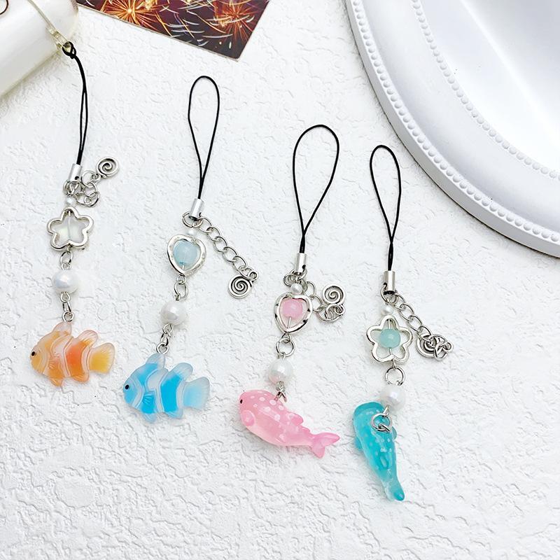 Cute Fish Design Phone Chain, Anti-lost Phone Lanyard, Phone Strap for Women & Girls, Mobile Phone Decoration Accessories