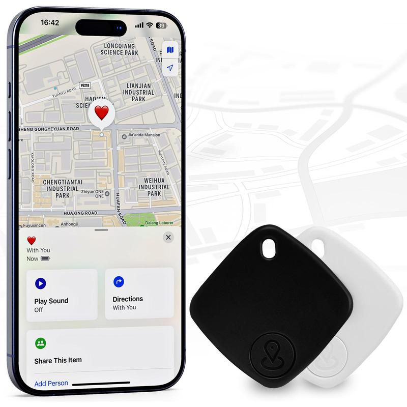 Smart GPS Tracker, 1 Count Rechargeable Mini Locator Compatible with iOS Find My APP, Anti-loss Alert Device, GPS Smart Device, Anti-loss Locator for Car Keys, Pet, Elderly