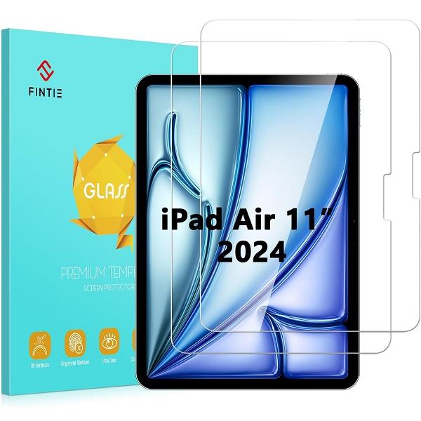 [2 Pack] Fintie Screen Protector for iPad Air 11 (M2 Chip), HD Clear Tempered Glass Film Anti-Scratch & Case-Friendly, iPad Computer Screen Protection