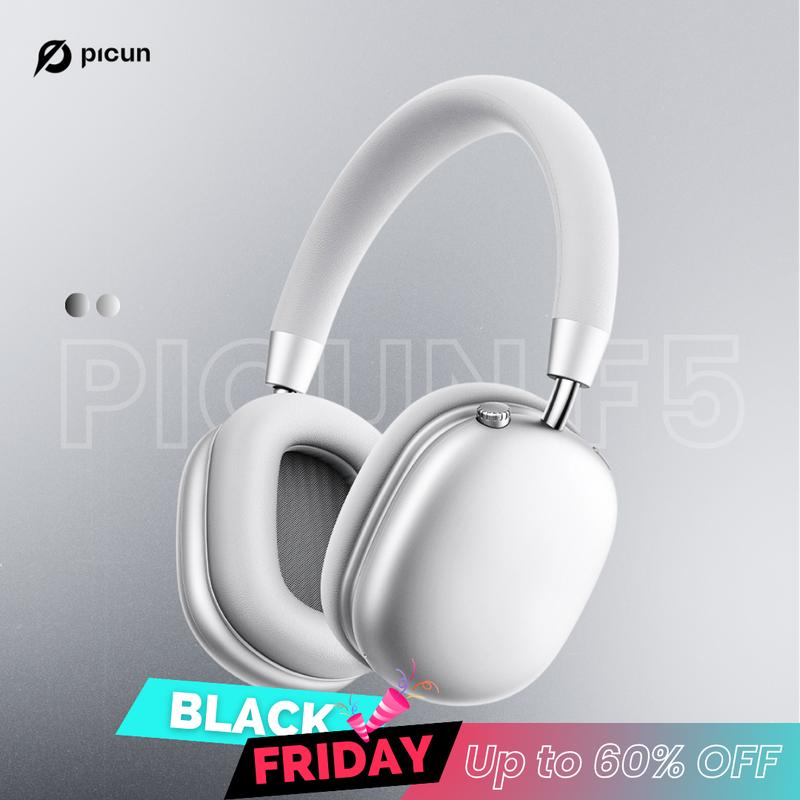 [Give the Gift of Perfect Sound] Picun F5 Wireless Earbud Headphones, Bluetooth 5.4 Low-Latency, -25dB Noise Cancellation, Electronic Connection, Hi-Fi Audio Connection Headset