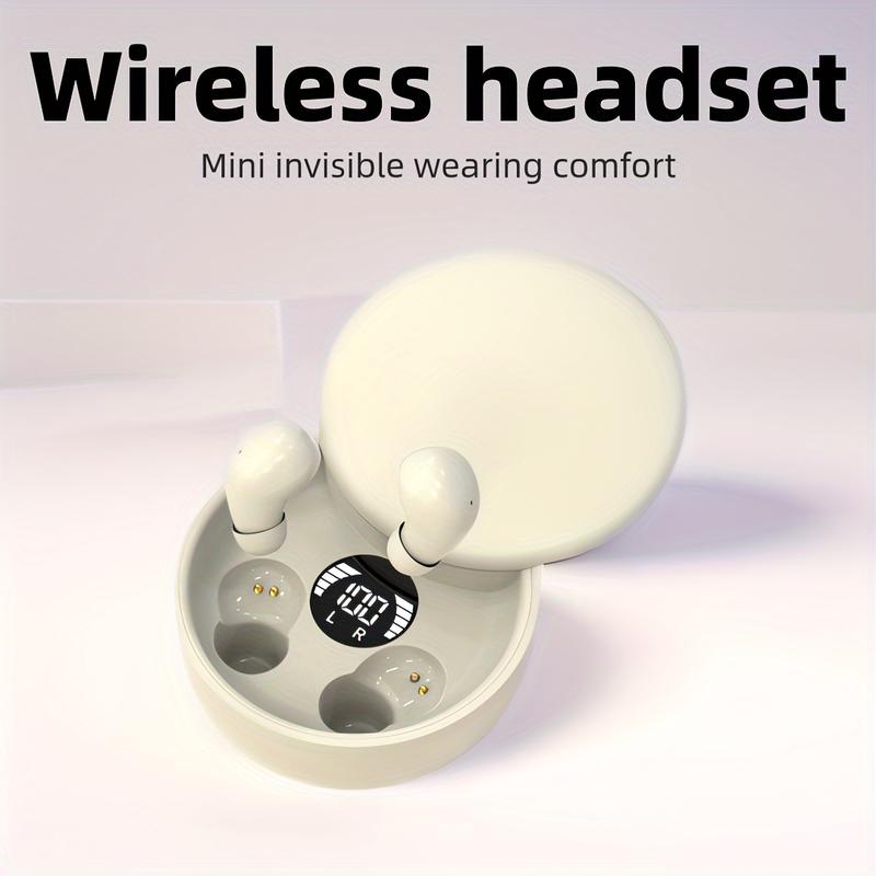 Invisible Smallest Mini Wireless Headset, Suitable for Small Ears Meatus Acusticus, Low Profile Covert Spy Headset Wireless Micro Hidden Headset with Microphone Small Headset