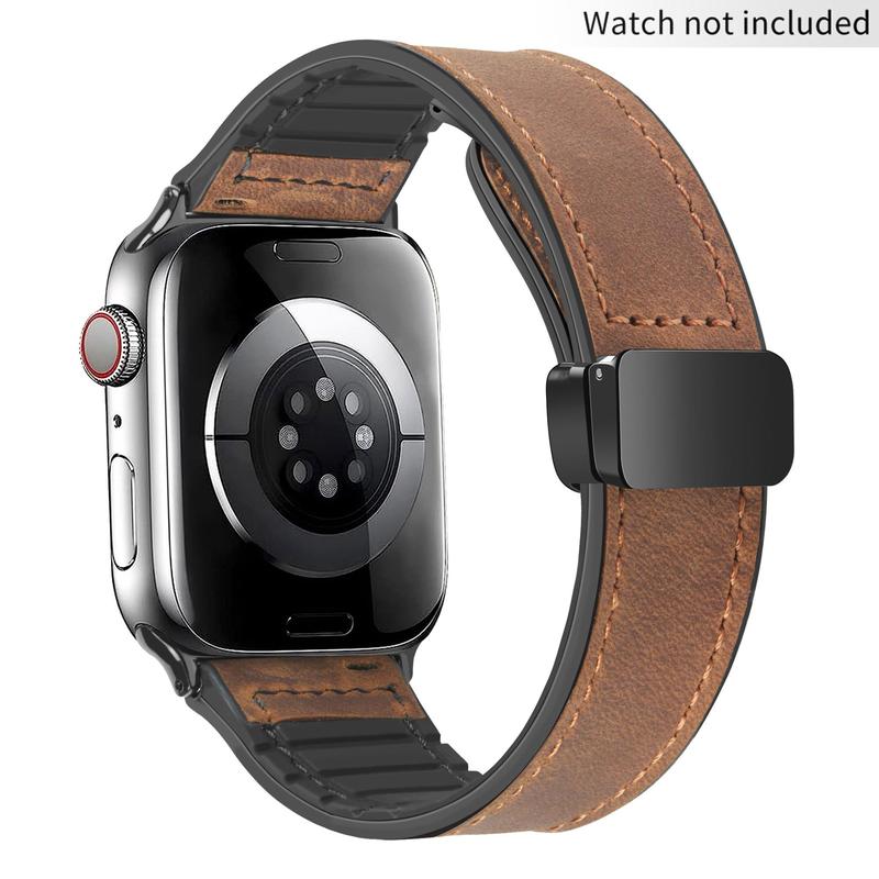 Adjustable Magnetic Buckle Smart Watch Band (Band Only), 1 Count Fashion Smart Watches Band for Women & Men, Smart Watch Band, Wearable Accessories Compatible with Apple Watch 9 8 7 6 5