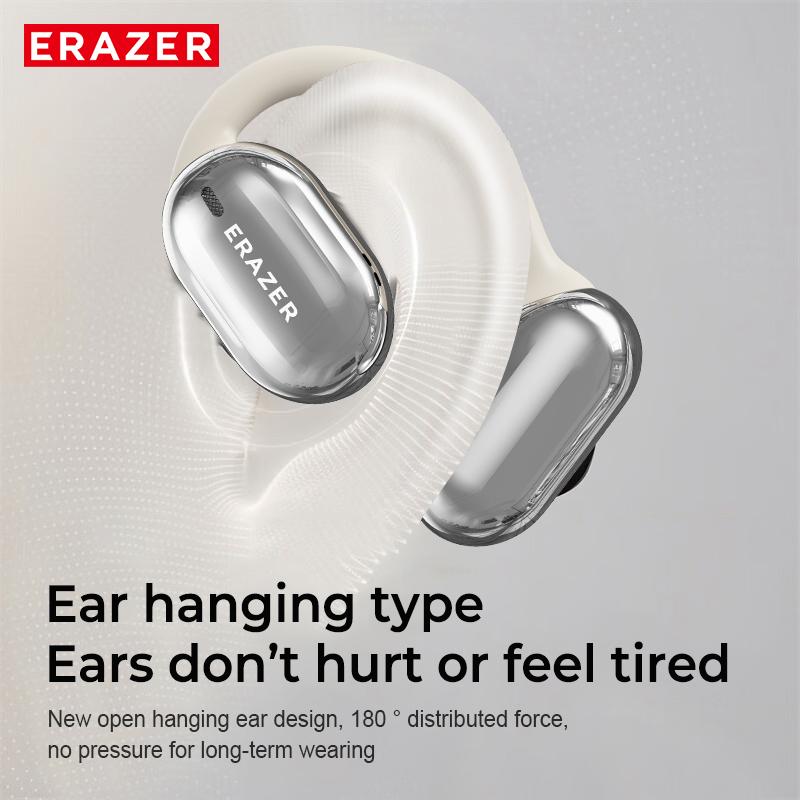 ERAZER OWS Touch Screen Earphone Bluetooth 5.4 Wireless Headphones oise Canceling TF Card Headset HIFI Stereo Full-Color Display Multifunctional Earbuds With Mic