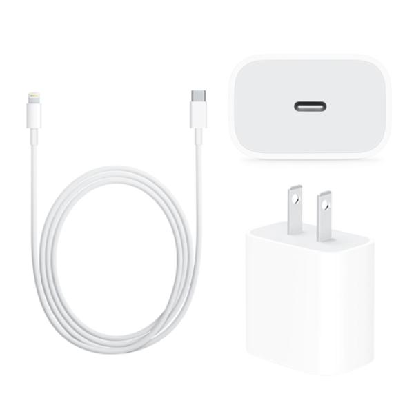 Fast Charger Bundle - Type C Adapter +  Charging Cable (1M) Lightning Usb