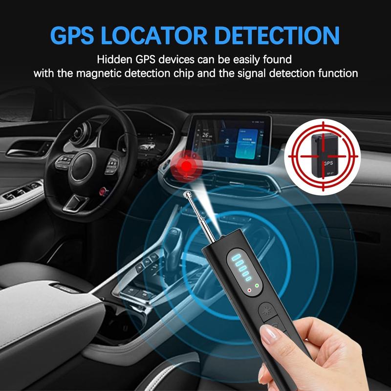 ENOMIR Hidden Camera Detectors, Listening Device Detector, Bug Detector, Car GPS Tracker Detector, RF Signal Detector, 5 Levels Sensitivity, 4 Modes, 30H for Car, Travel, Office, Hotel, Airbnb, Bathroom, Rental