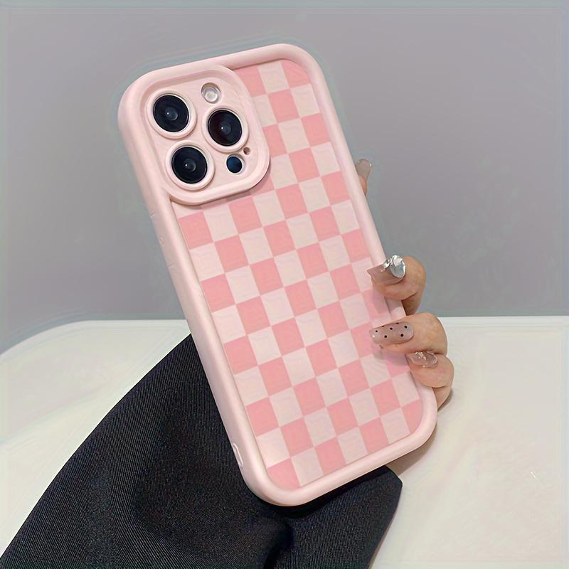 Checkerboard Pattern Phone Case, Anti-drop Shockproof Phone Protective Cover, Phone Accessory Compatible with iPhone 6 7 8 X XR XS Max 11 12 13 14 15 Pro Max