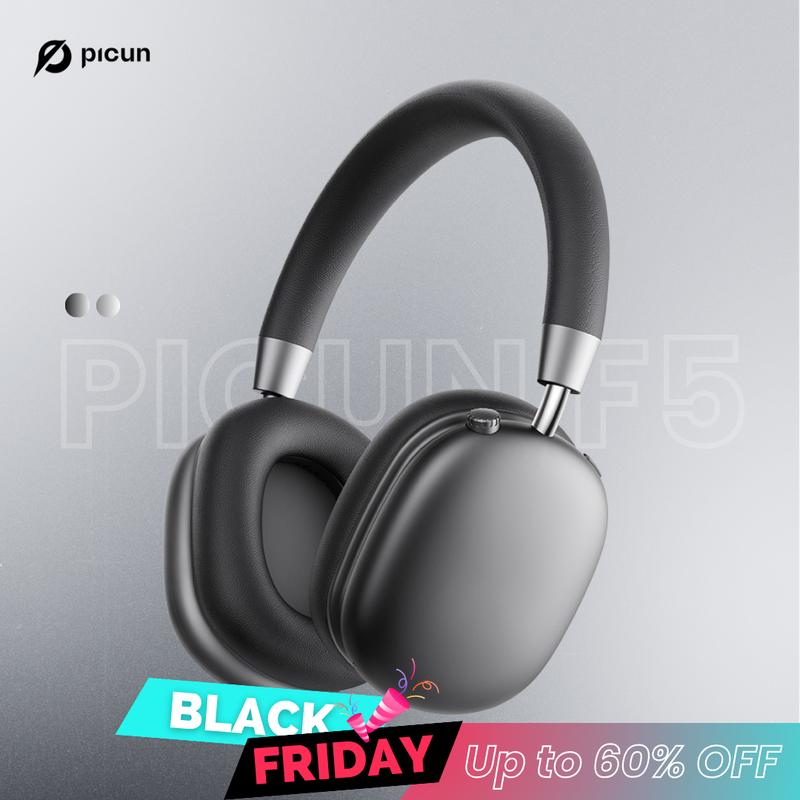 [Give the Gift of Perfect Sound] Picun F5 Wireless Earbud Headphones, Bluetooth 5.4 Low-Latency, -25dB Noise Cancellation, Electronic Connection, Hi-Fi Audio Connection Headset