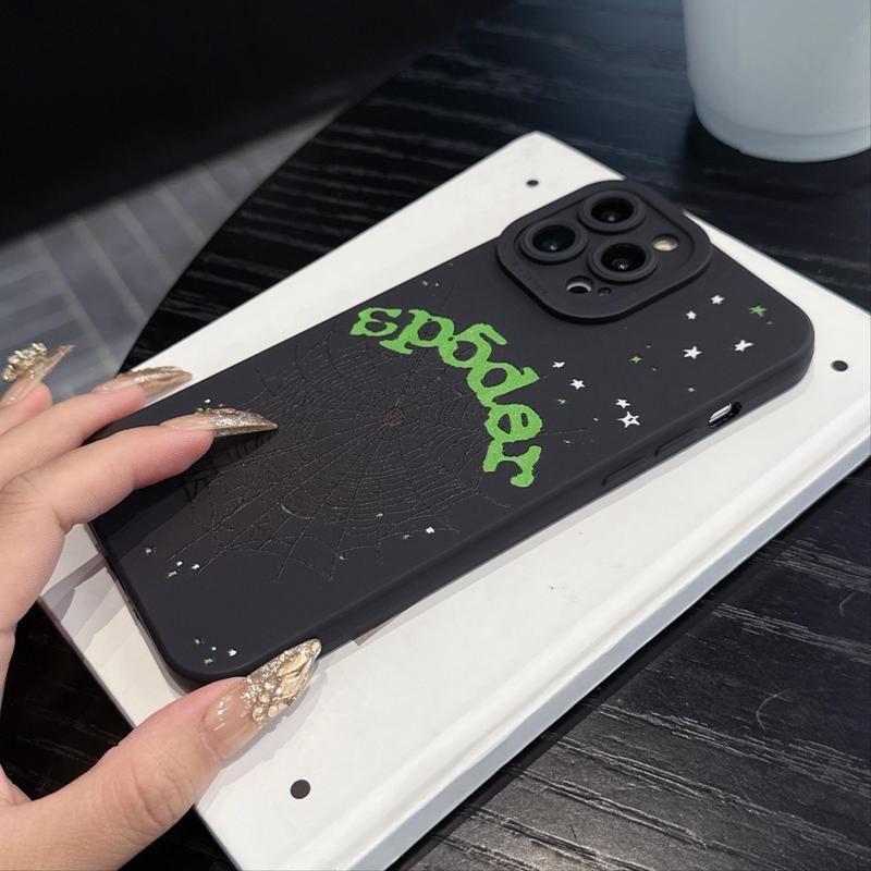 Spider Web Pattern Phone Case, Soft Phone Case, Full Body Shockproof Phone Protective Cover Compatible with iPhone 11 12 13 14 15 Pro Max