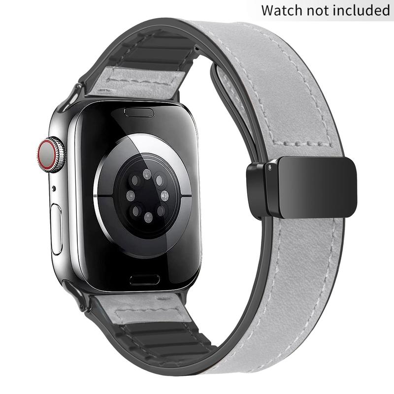 Adjustable Magnetic Buckle Smart Watch Band (Band Only), 1 Count Fashion Smart Watches Band for Women & Men, Smart Watch Band, Wearable Accessories Compatible with Apple Watch 9 8 7 6 5