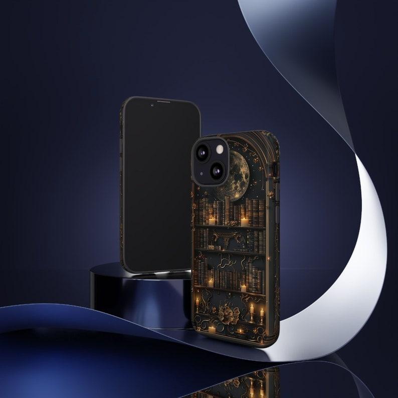 Gothic Bookshelf Phone Case Dark Academia Bookshelf Cover Fantasy Bookshelf Decor Gothic Bookshelf Decor Book Phone Charm Dark Aesthetic, iPhone 15 14 13 12 11 X Pro Max, Plus , pro, iPhone 13 12 mini, iPhone XS Max, iPhone XR Case, iPhone case