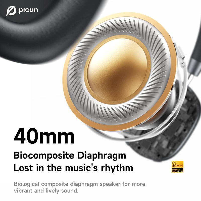 [Give the Gift of Perfect Sound] Picun F5 Wireless Earbud Headphones, Bluetooth 5.4 Low-Latency, -25dB Noise Cancellation, Electronic Connection, Hi-Fi Audio Connection Headset