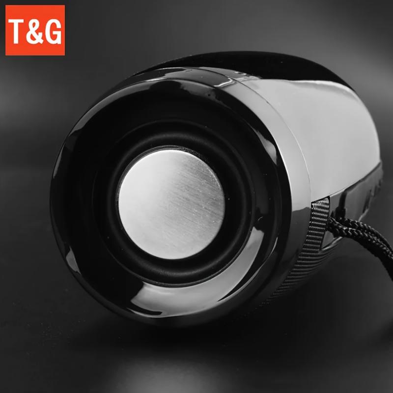 TG157 LED Flashing Light Wireless speaker Portable Outdoor 1200mAh BoomBox speaker support TF card AUX USB FM WAV MP3 WMA 10W power Play time 3-5H support 32G TF card Wireless Radio