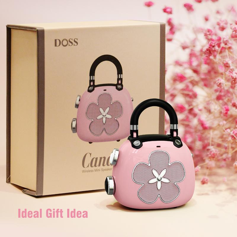 DOSS Candy Cute Bluetooth Speaker,Ideal Gifts Idea,Audio,Mini Portable Speaker with Mighty Sound,Retro Stylish Design,Ideal Xmas Gift for Kids speaker