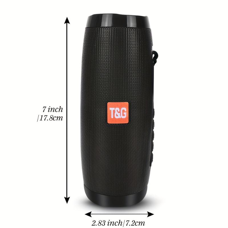 TG157 LED Flashing Light Wireless speaker Portable Outdoor 1200mAh BoomBox speaker support TF card AUX USB FM WAV MP3 WMA 10W power Play time 3-5H support 32G TF card Wireless Radio