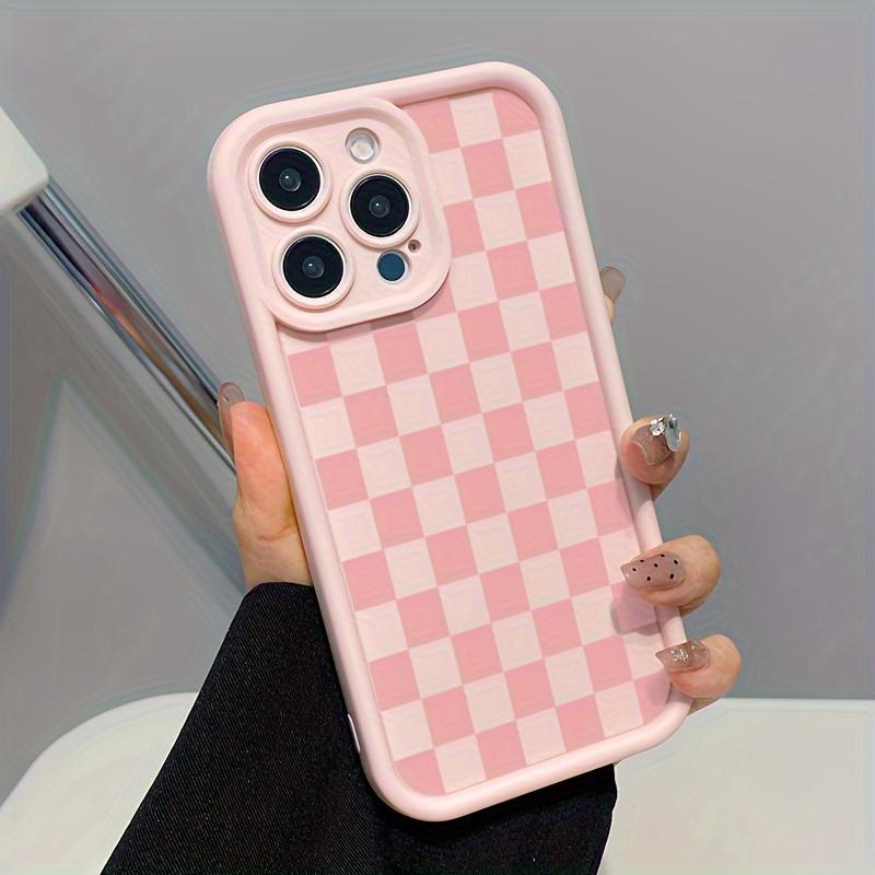 Checkerboard Pattern Phone Case, Anti-drop Shockproof Phone Protective Cover, Phone Accessory Compatible with iPhone 6 7 8 X XR XS Max 11 12 13 14 15 Pro Max