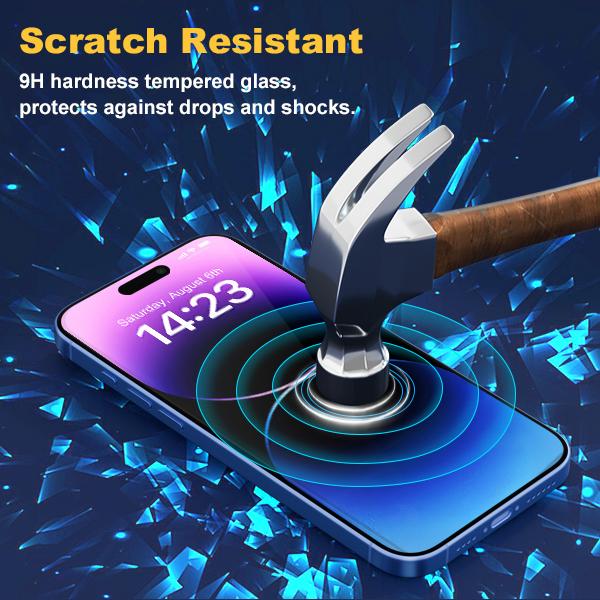 2pcs Ladycare easy-installation privacy Tempered Glass Screen Protector,FullCoverage  For iPhone 11-16 series,BUBBLE FREE