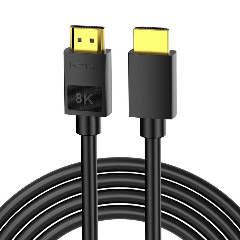 8K HDMI 2.1 Cable, High Speed 48Gbps HDMI 2.1 Cable, Support 8K@60Hz 4K@120Hz 2K@144Hz, Support 3D eARC HDR HDCP 2.2 2.3