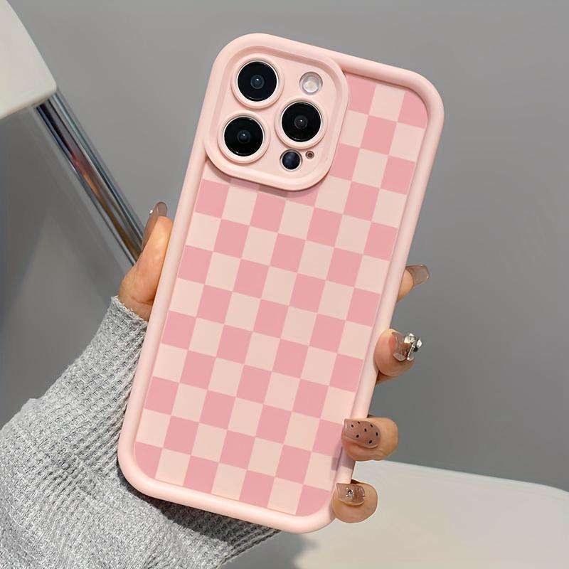 Checkerboard Pattern Phone Case, Anti-drop Shockproof Phone Protective Cover, Phone Accessory Compatible with iPhone 6 7 8 X XR XS Max 11 12 13 14 15 Pro Max