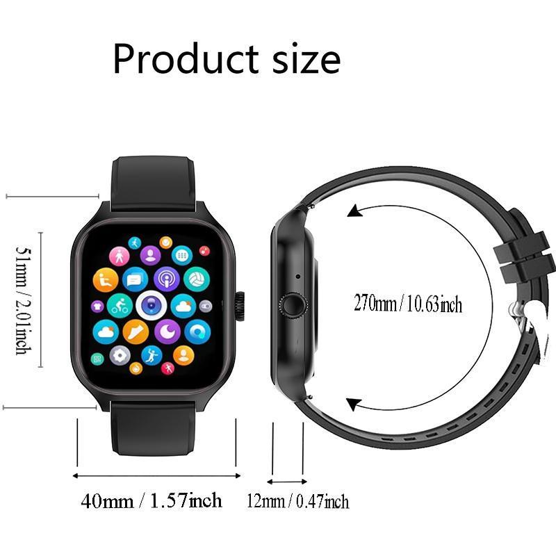 Multifunctional Smart Watch for Women & Men, Large Screen Display Smart Watch, Bluetooth-compatible Fitness Tracker with Multiple Sports Modes, Compatible with Android IOS Mobile Phones