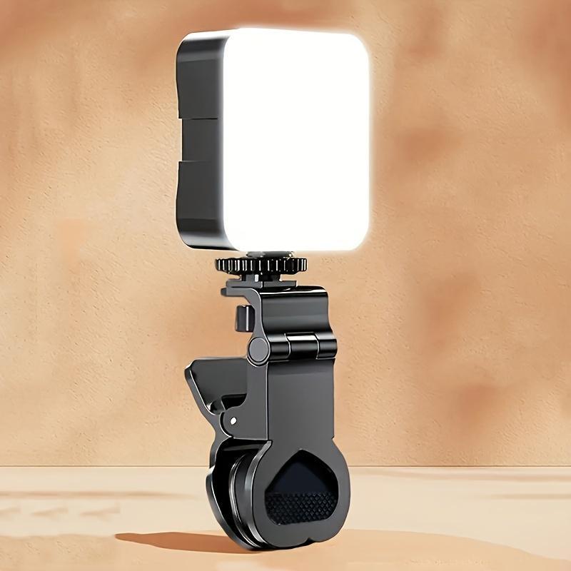 Portable Selfie Light Clip for Summer, Clip-on Pocket Smartphone Selfie Fill Light with Tripod Stand, Universal Selfie LED Light Clip for Camera, Cellphone, Laptop & Tablet, Selfie Accessories