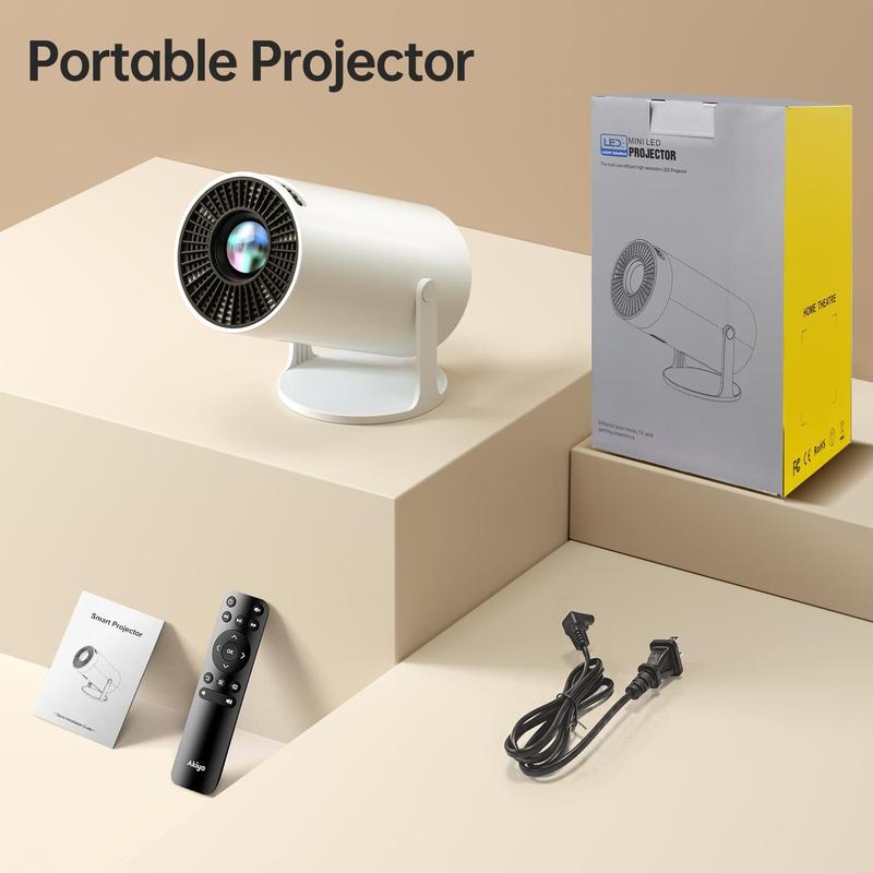 Portable Outdoor Projector, 720P HD Projector, Home Theater Projector, Suitable for Home Outdoor Office, Compatible with USB HDMI 3.5mm Headphones