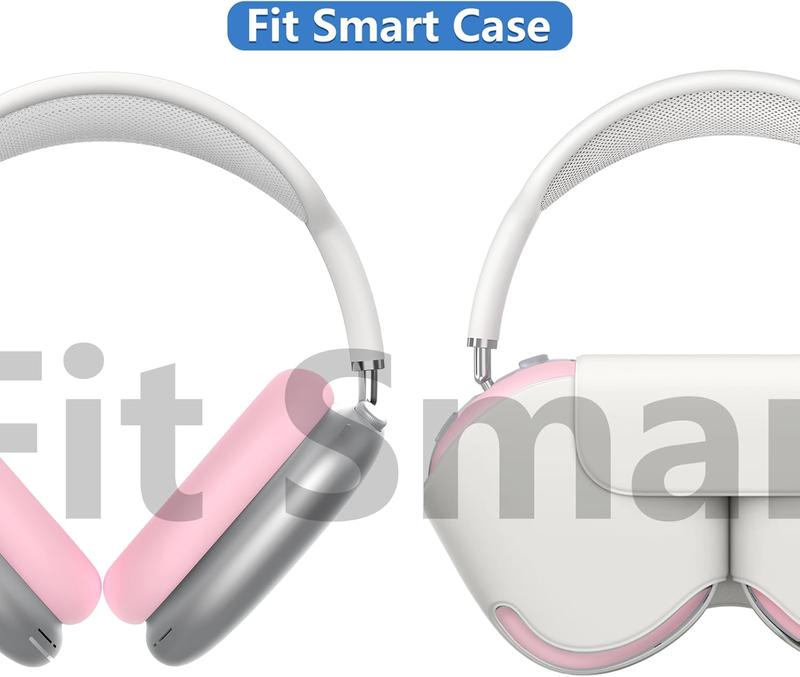 Ear Pads Case Cover for AirPods Max Headphones Cushions, Sweatproof, Anti-Scratch Accessories Soft  Protector for  AirPods Max (Pink)