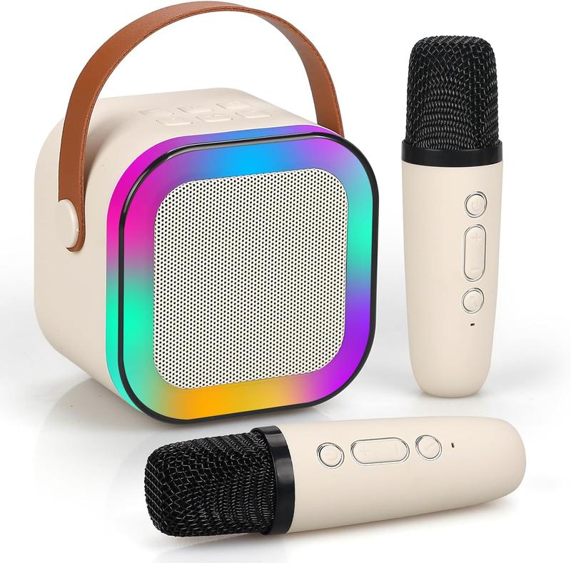 Mini children's karaoke machine, portable Bluetooth speaker, Bluetooth microphone, Bluetooth audio, can be connected to smartphones, suitable for boys, girls, adults, parties, and family KTV