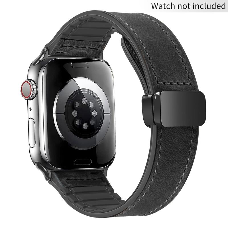 Adjustable Magnetic Buckle Smart Watch Band (Band Only), 1 Count Fashion Smart Watches Band for Women & Men, Smart Watch Band, Wearable Accessories Compatible with Apple Watch 9 8 7 6 5