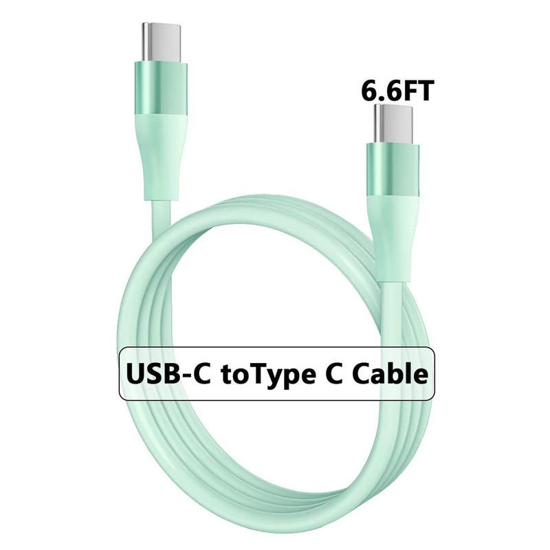 20W USB-C to Type-C Fast Charging Cable, 6.6FT Phone Charging Cable Compatible with Apple iPhone 15 HUAWEI Samsung Xiaomi OPPO & More USB-C Devices