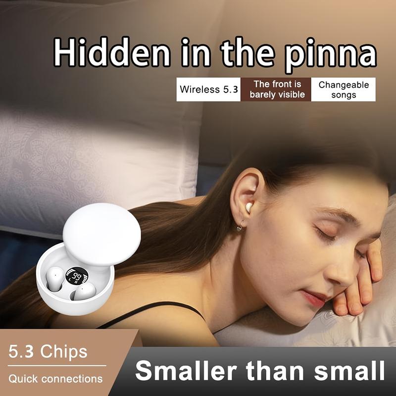 Invisible Smallest Mini Wireless Headset, Suitable for Small Ears Meatus Acusticus, Low Profile Covert Spy Headset Wireless Micro Hidden Headset with Microphone Small Headset