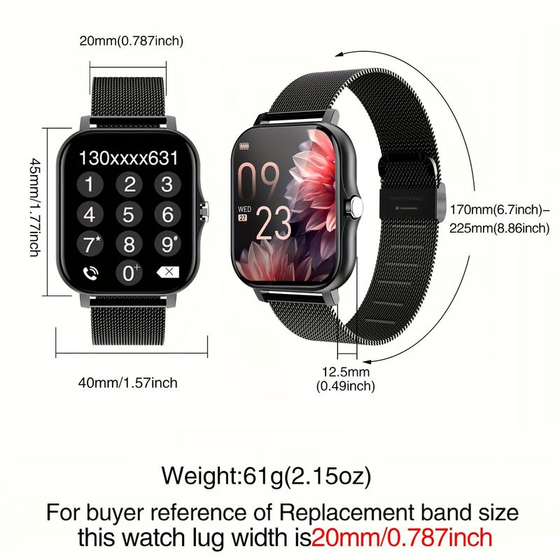 2024 Trend Smart Watch with Full Touch Display and Wireless Call Function-Fitness Tracker, Compatible with Android and IOS, Perfect Gift for Mother's Day, Father's Day, Valentine's Day, Holiday Season