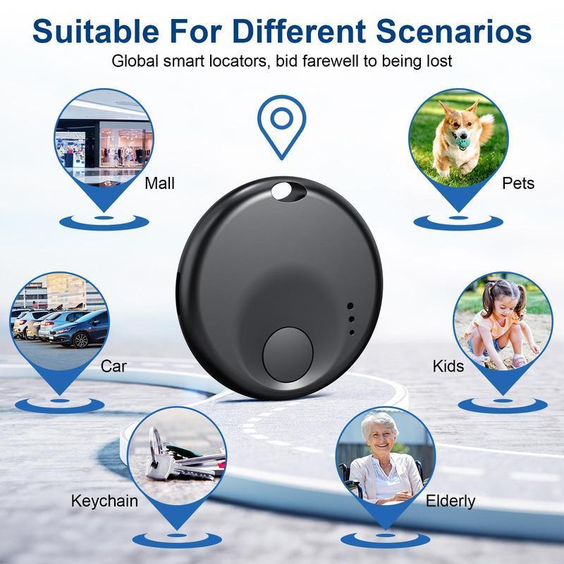 Anti-loss Smart GPS Tracker, 1 Count Mini GPS Tracker, Portable Anti-loss Reminder, Tracking Accessories, Small Gifts for Pet, The Elderly