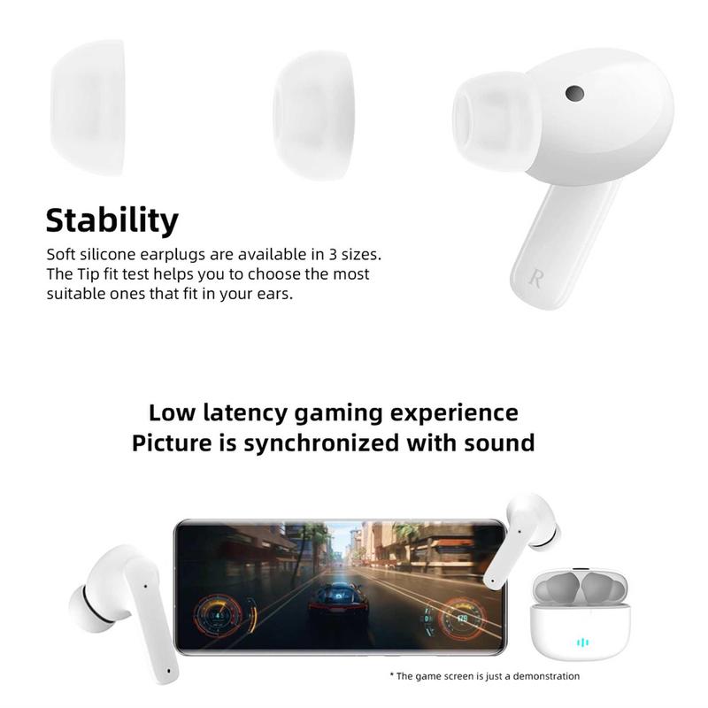 In-ear Design Wireless Earphone, TWS Noise Cancelling Earphone with Touch Control, Bluetooth-compatible Earbuds for Mobile Phone