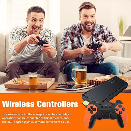  2024 M9 New Gaming Console with multisystem Retro 90s Classics & Popular 3D Games in 4K resolution ,wireless Controllers, Perfect for Family and Party Fun, HDMI for TV