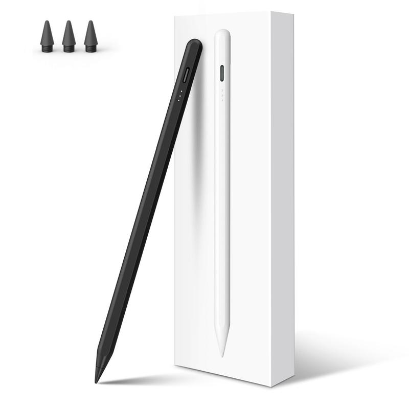 Black Stylus Pen for iPad 2018-2024,13 Mins Fast Charge Work 10H iPad Pencil with Palm Rejection and Tilt Sensitivity,Compatible with iPad Pro11 12.9 13in,iPad6-10, iPad Air11 13in,3 4 5,iPad Mini5 6