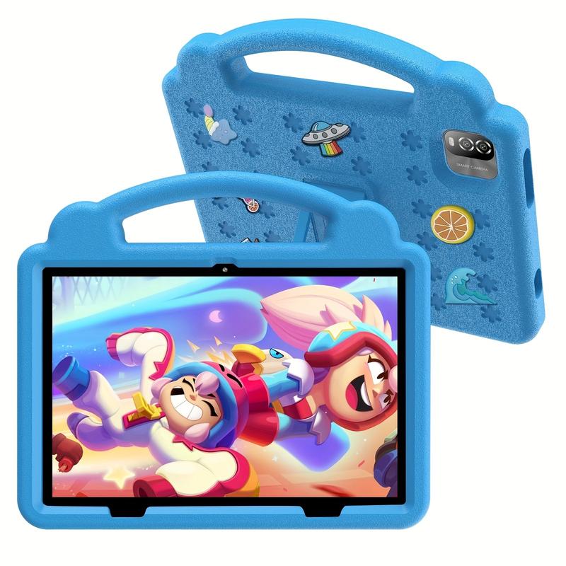 Android 12 Tablet, 10.1 Inch Children's Tablet, 6gb (3gb + 3gb Expandable) ROM, 64gb Ram, WiFi, Dual Camera, Parental Control, Google, Pre-Installed Applications, Games, learning Education Toddler Tablet with Case, 2024, Tablet