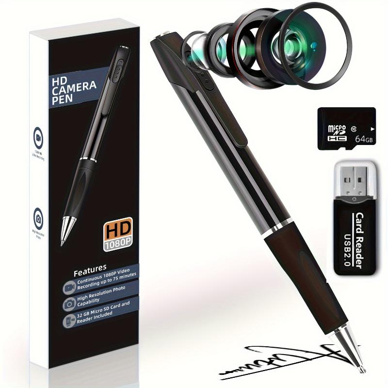 1pcs 1080P HD Portable Camera, Mini Cam Recorder Pen with Video, Touch-Controlled, Rechargeable, Indoor Outdoor Body Camera for Meeting, Business, Office, Home, Lectures, Class, Surveillance Camera Recording