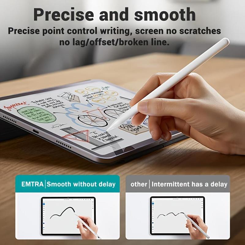 Stylus Pen, USB Rechargeable Stylus Pen, High Sensitivity Stylus Pen, Universal Tablet Accessories Compatible with iPad, Android, iOS, Windows