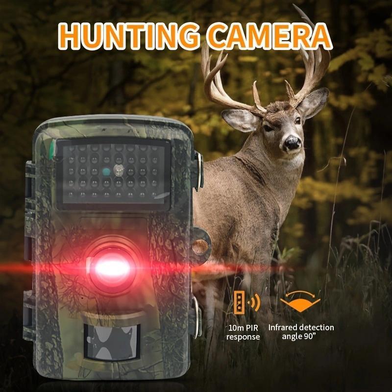 2.0 Inch Screen Trail Camera, 10m Night Vision 0.8 Seconds Trigger Time Outdoor Wildlife Monitoring Camera, Camera for Hunter & Nature Lovers