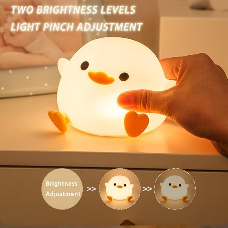 Cute Duck Design Night Light, USB Rechargeable Dimmable Night Light, Decorative Light For Bedroom, Living Room