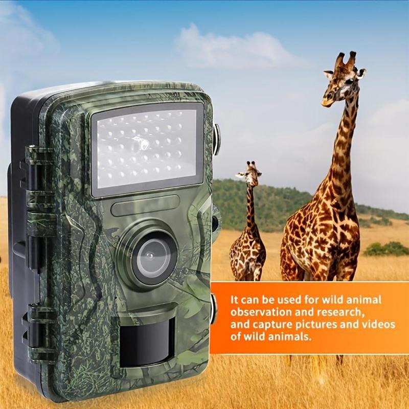 2.0 Inch Screen Trail Camera, 10m Night Vision 0.8 Seconds Trigger Time Outdoor Wildlife Monitoring Camera, Camera for Hunter & Nature Lovers