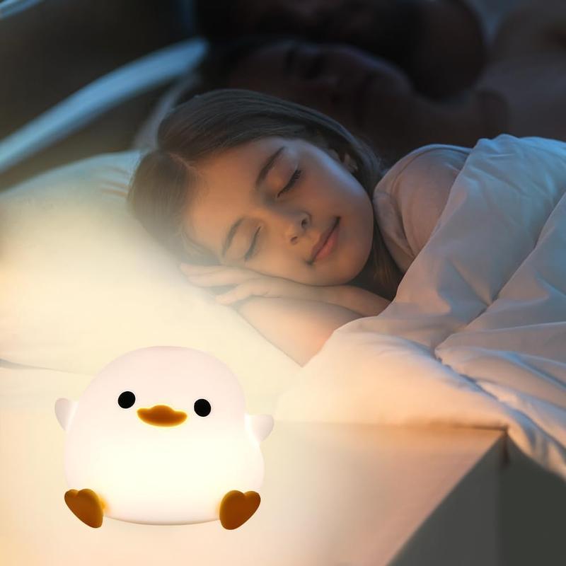 Cute Duck Design Night Light, USB Rechargeable Dimmable Night Light, Decorative Light For Bedroom, Living Room