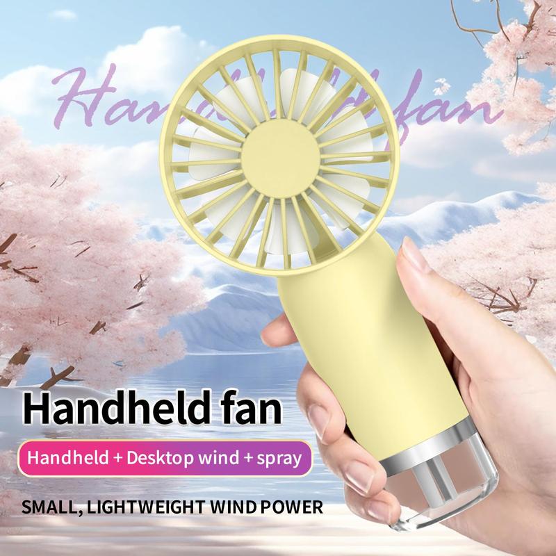 Handheld Misting Fan, USB Rechargeable Handheld Spray Fan, Portable Handheld Spray Fan, Portable Fan for Home, Office, Travel, Outdoor, Back to School Gifts