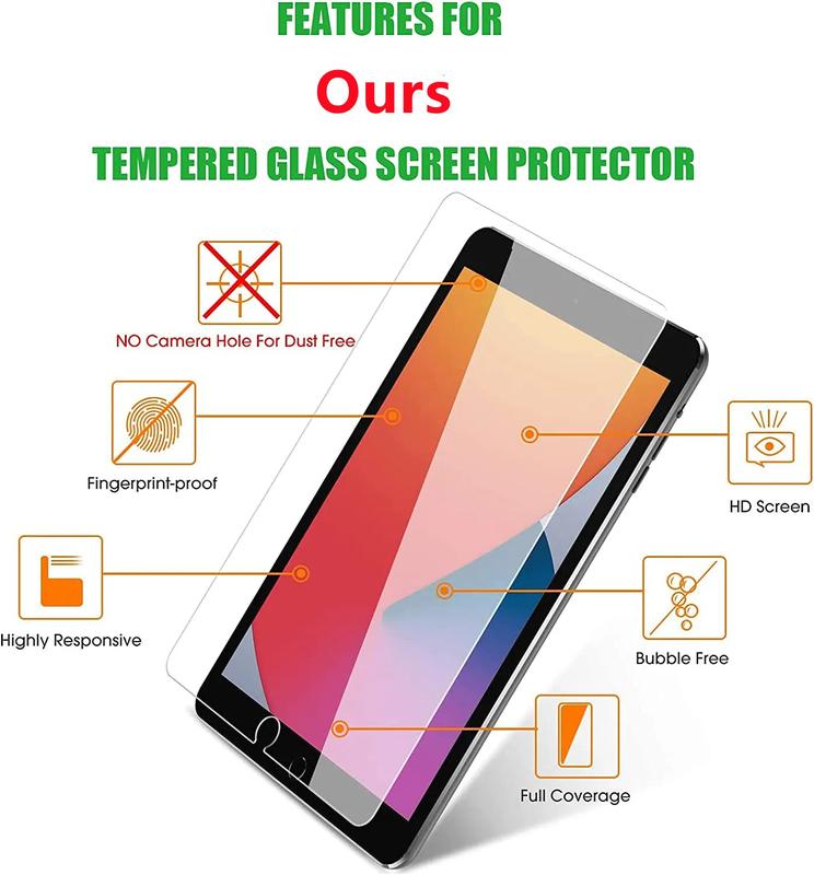 3 Pack HD Tempered Glass Screen Protector For Apple iPad 9.7 10.2 10.9 11 inch