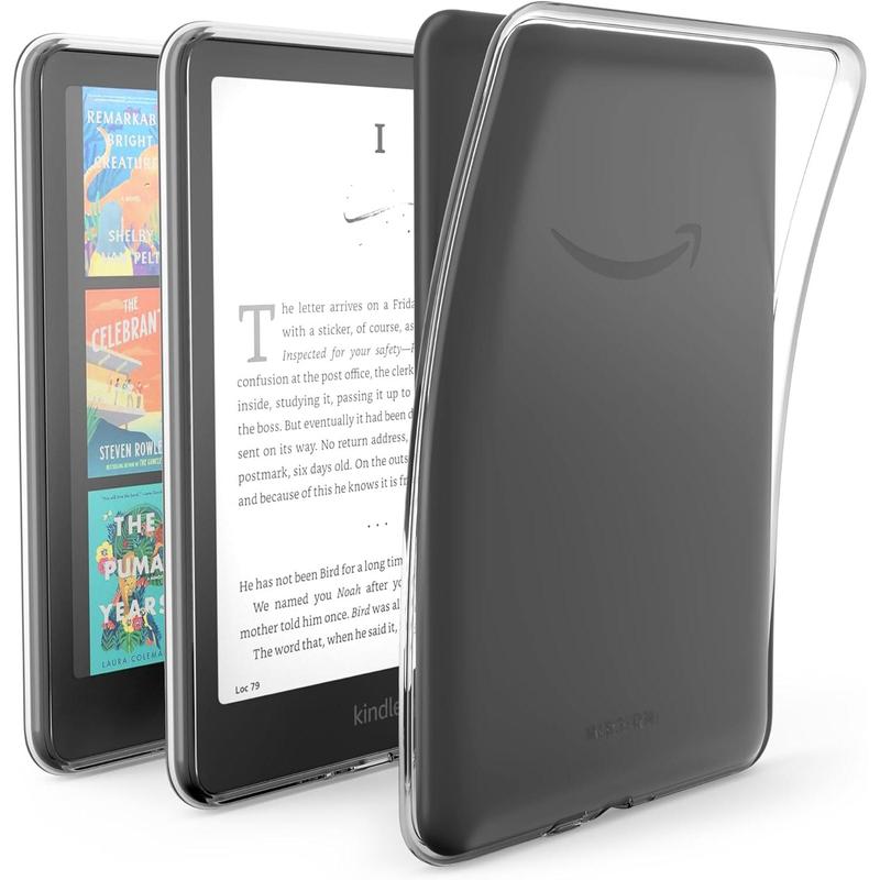 Clear Case for Kindle Paperwhite 12th Gen (2024 Release) and Kindle Colorsoft Signature Edition (2024 Release) Ultra-Clear Transparent Soft Cover, Offering Sleek, Lightweight Protection