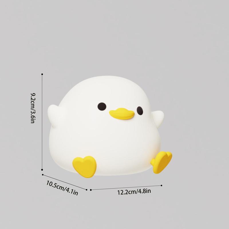 Cute Duck Design Night Light, USB Rechargeable Dimmable Night Light, Decorative Light For Bedroom, Living Room